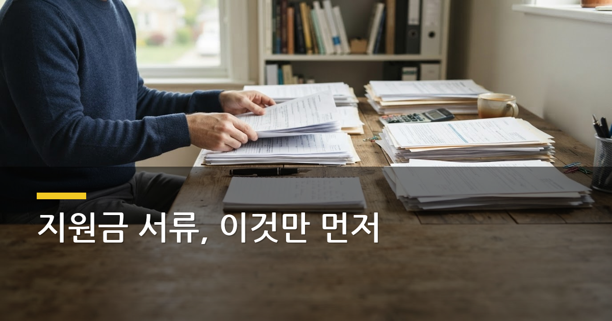 정부 지원금 신청 전 확인할 자격 요건과 서류, 실수 줄이는 법