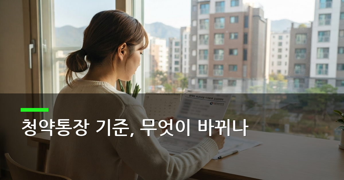 월세 5만원 아파트 청약 조건, 11월부터 달라지는 납입 기준