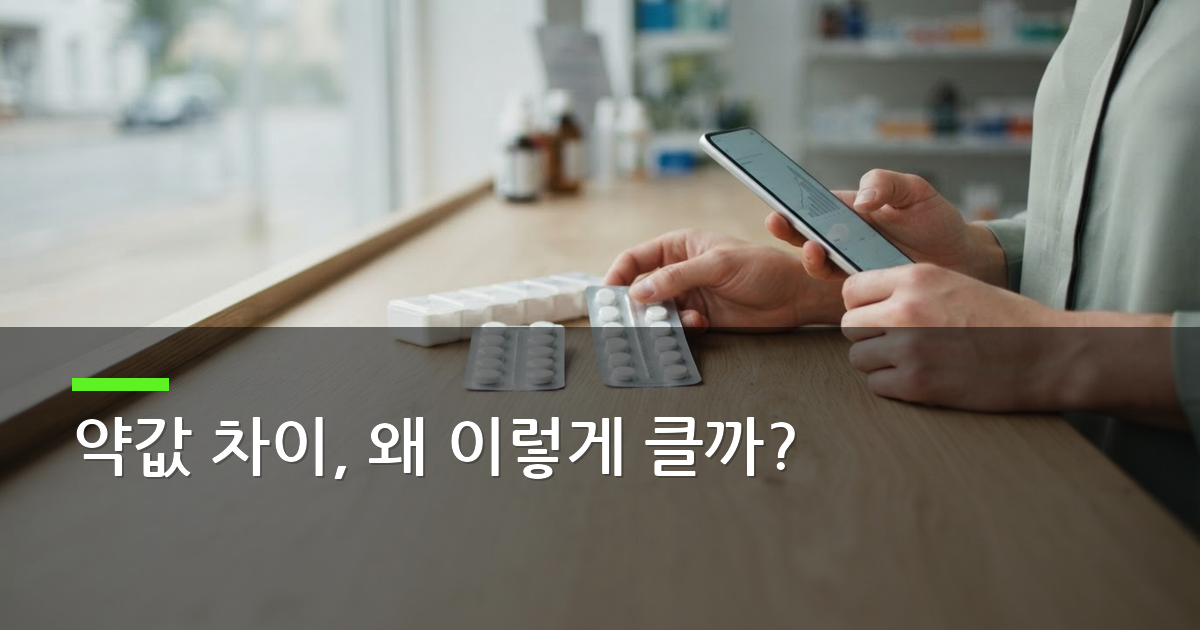 같은 성분 다른 약, 약값 비교로 오리지널 제네릭 고르는 법
