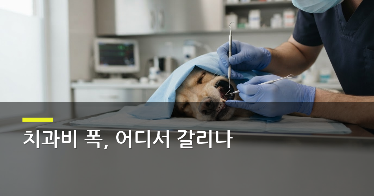 반려동물 치과 비용, 발치 40만 원부터 99만1050원까지